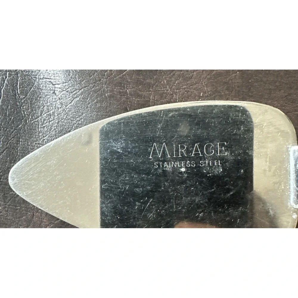 Mirage by Robinson‎ Stainless Steel Acrylic Handles Serving Set 2 Pieces
